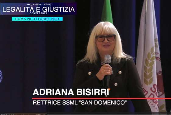 Conferenza Legalità e Giustizia: saluti di benvenuto della prof.ssa Adriana Bisirri