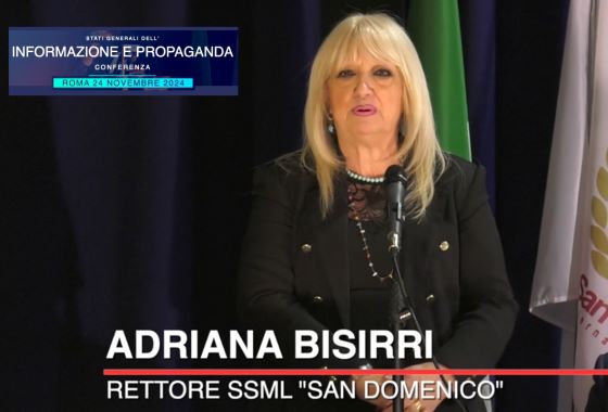 Conferenza Informazione e Propaganda: saluti di benvenuto della prof.ssa Adriana Bisirri