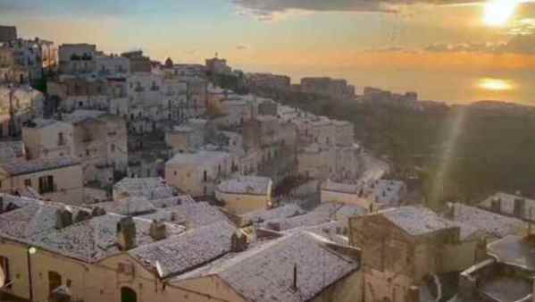 Calo termico in Puglia: grandine e neve