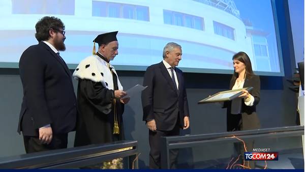 Università San Raffaele, laurea ad honorem per Tajani