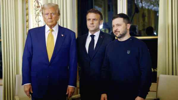 Ucraina, vertice Trump Zelensky Macron a Parigi