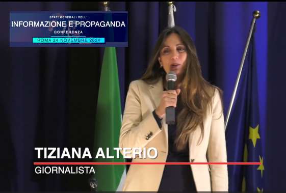 Conferenza Informazione e Propaganda: intervento di Tiziana Alterio, giornalista