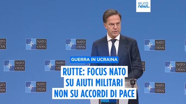 Ucraina, Rutte: ‘la Nato si concentri su aiuti militari, non su accordi di pace’