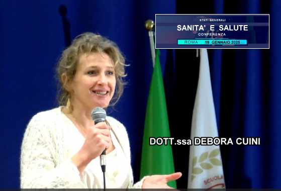 Conferenza Sanità e Salute: intervento della dott.ssa Debora Cuini