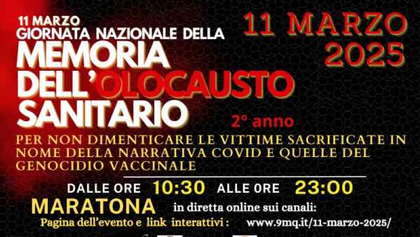 Seconda Giornata della Memoria dell’Olocausto Sanitario