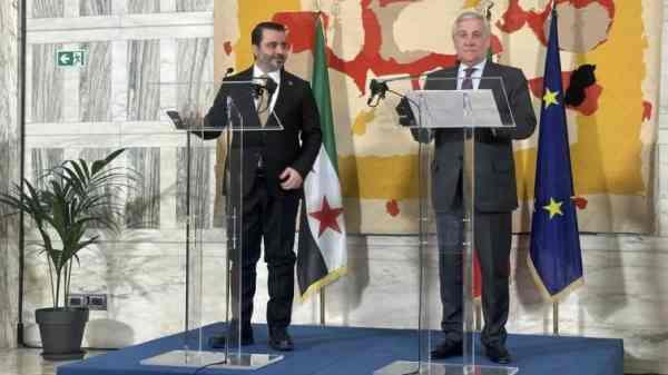 Tajani: “Italia pronta a investire 50 milioni di euro in Siria”